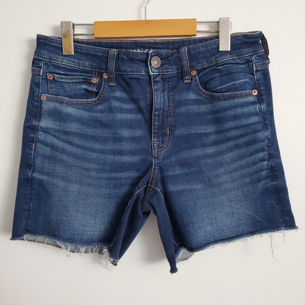American Eagle Midi Denim Shorts Size 12